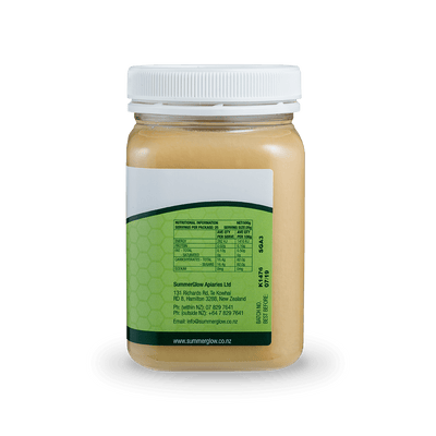 SummerGlow Kamahi Honey 500g Pottle, right view